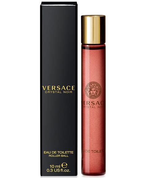 versace crystal noir eau de toilette rollerball|versace rollerball size.